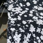 Garage Floral Criss Cross Back Crop Top in Black/White - Large, Short Sleeve Photo 1