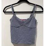 Edikted Crop Tank Top Women XS Cotton Stretch Y2K Babydoll Coquette Romantic Photo 0