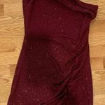 Windsor Red / Burgundy Glittery Mini Dress Photo 0