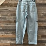 Pretty Little Thing Light Blue Boyfriend Jeans Distressed Thigh Size 4 Photo 4