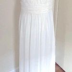 Max and Cleo White & Maxi Ocassion Draped Gown Formal Dress Photo 2