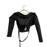 Wow Couture Black Belted High Rise Bandeau Jumpsuit Sz XS NWT Photo 7