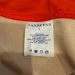 Lands End Solid Orange Bikini Bottom Mid Rise Size 8 Brief Banded Waist Photo 3