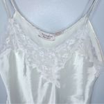 Victoria's Secret  Vintage Cream Satin and Lace‎ Teddy Bodysuit Size M Photo 3