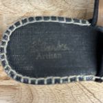 Clarks  Artisan Shoes Women 7 1/2 M Blue Hessian Wedge Sandals Flower Boho Preppy Photo 8