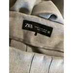 ZARA  High Waisted Pleated Gray Trousers Pants Womens XS Photo 3