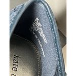 New Size 8 M Kate Ann Leah Mid Wedge Pump Comfort Shoe Pleated Suede Blue Photo 14