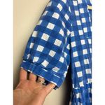 SZ Blockprints Divya Tea Length Dress Sz. L Blue Size L Photo 4