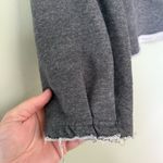 Natural Life Women’s Knit Trim Sweatshirt Grey Red Embroidery Size Small Medium Photo 9