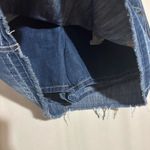 Faded Glory  Denim Medium Wash Fray Skirt/Skort Missy size 16 Embroidered Flowers Photo 1