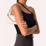 NEW by FAR Mini Rachel Cream Croco Embossed Leather Photo 0