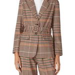 Love, Whit by Whitney Port Brown Plaid Blazer Size Small $350 Photo 0