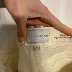 Lola Jeans Milan Ivory High Rise Wide Leg White Size 25 Photo 7