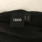 ASOS Womens Crop Top Off Shoulder Short Sleeve Cotton Stretch Black Size 0 Photo 2
