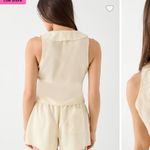 frankie's bikinis Priscilla  Satin Sleeveless  casual classic fall blouse top $155 Photo 2