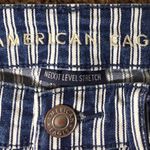 American Eagle Striped Denim Shorts Photo 2