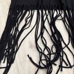 Michael Lauren NWT  Short Sleeve Fringe Hem Tee | Solid Black | XS Photo 3