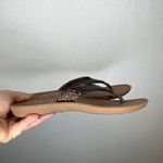 Okabashi Womens M L Brown Braided Strap Flip Flop Sandals Made in USA Size 8 Photo 3