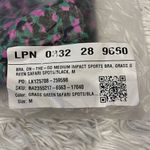 Fabletics  BRA ON THE GO MEDIUM IMPACT SPORTS BRA GRASS GREEN SAFARI SPOTS/BLACK Photo 4