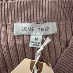 Love Tree  Dress Womens Medium Blush Pink Sweater‎ Wrap Surplice Ribbed Cozy Knit Photo 6