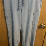 Carhartt  Blue Straight Leg Pants with Elastic Waistband Photo 0