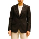 Talbots  Luxe Wool Blend Blazer Jacket 2 Buttons Dark Brown Size 18WP Photo 1