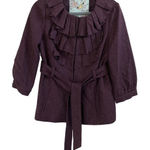 Anthropologie Tabitha Foliage Finder Purple Jacket Size 6 Photo 0