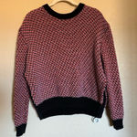 COS  Chunky Crewneck Knit Sweater Sz M Crochet Multi Color‎ Patterned Oversized Photo 0