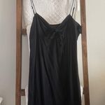 Theory  Black Classic Front Tie Mini Dress Photo 0