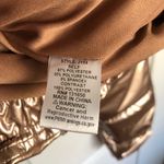 Bronze Gold Crop Puffer Jacket Size L Size L Photo 4