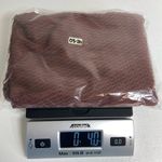 EUC women’s chocolate‎ brown textured high low swimsuit tie hip swim cover up L Size L Photo 4