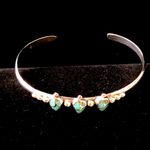Handmade Native American Turquoise Cuff Bracelet 925 Silver Jewelry Photo 1