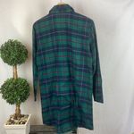 Ralph Lauren Green & Blue Plaid Long Sleeve Button Front Sleep Shirt Dress S Photo 2