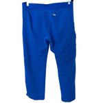 FIGS Technical Collection Women's Blue Scrub Pants Drawstring Relaxed Fit Photo 5