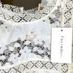 Foxiedox  mini lace dress Cream Ivory White M Sleeveless Lightweight Retro Photo 8