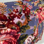 ZARA Floral Velvet Long Kimono Open Cardigan Robe Boho Artisan Sz M Blogger Fav Photo 6