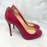 Christian Louboutin Filo 120 Kid Leather Platform Pumps Heels Magenta Pink 36 Photo 4