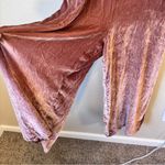 Madewell Blush Pink Crushed Velvet Wide Leg Jumpsuit Womens 8 Casual Sleeveless Photo 7