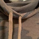 Splendid  Camouflage Cowl Neck Tie 3/4 Sleeve Top Photo 1