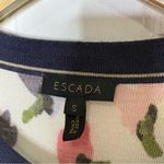 Escada Siora Wool & Silk Floral Cardigan Blue Photo 7