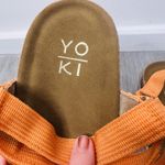 Women’s Shoes Orange Strappy Sandals Size 7.5 Photo 3