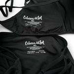 Cabana Del Sol Sleek Black High-Waisted Bikini with Cutout Detailing Photo 5