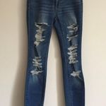 PacSun Womens Mid Rise Super Stretch Distressed Faded Ankle Jegging Jeans Photo 4