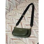 Like Dreams Olive Green Nylon Crossbody Bag Set Gold Tone Hardware Handbag Purse Photo 3