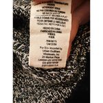 Free People EUC  Oversized Black White 3/4 Sleeve Crop Sweater XS Photo 6