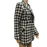 Candie's  Vintage Houndstooth Double Breasted Pea Coat Bow Back Pockets Medium Photo 5