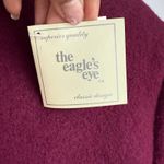 The Eagle's Eye Vintage Womens Boiled Wool Cardigan Sweater Burgundy Size 8 NWT Purple Photo 5