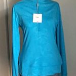 Puma New Women’s Tropical Floral  Quarter Zip Athletic Activewear Golfer Pullover Photo 1