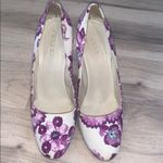 Burberry - Was $100 now $60 floral purple 4 inch heel leather sole 40.5 or… Photo 1