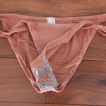 ASOS DESIGN Twist High Leg Hipster Bikini Bottom Mink UK 14 US 10 Pink Photo 0